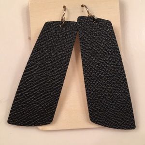Flint Gem leather earrings from Nickel & Suede